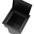 Lixeira Quadrada Pintada Preto 5 L Para Bancada - Tampa Click