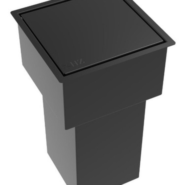 Lixeira Quadrada Pintada Preto 5 L Para Bancada - Tampa Click