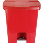 Lixeira Quadrada Plástica Com Pedal 60 Litros Jsn Preto