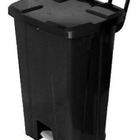 Lixeira Quadrada Plastica Com Pedal De 100 Litros Sem Rodas