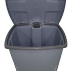 Lixeira Quadrada Plastica De 100 Litros Com Roda E Pedal Amar