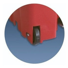 Lixeira Quadrada Plastica De 100 Litros Com Roda E Pedal Verde