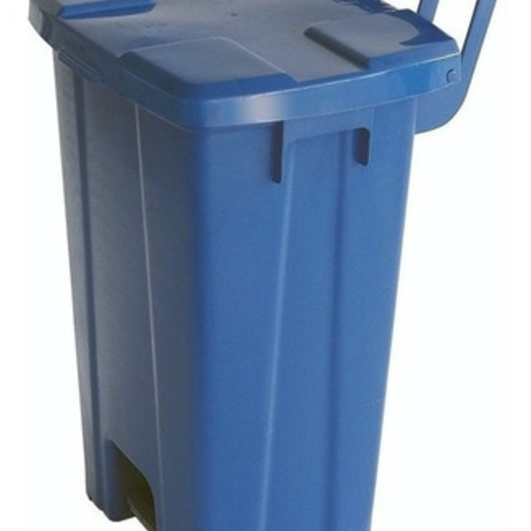 Lixeira Quadrada Plastica De 100 Litros Sem Roda E Pedal Cinza