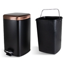 Lixeira Quadrada Preta 6 Litros Healer