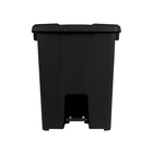 Lixeira Quadrada Preta Com Pedal 30 Litros Jsn Lixeira C/peda