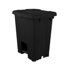 Lixeira Quadrada Preta Com Pedal 30 Litros Jsn Lixeira C/peda