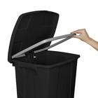 Lixeira Quadrada Preta Com Pedal 30 Litros Jsn Lixeira C/peda