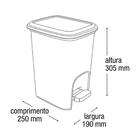 Lixeira Rattan Banheiro Com Pedal 7 Litros Multiuso Cesto Org