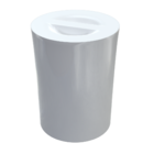 Lixeira Redonda 10l Arquitech Branco