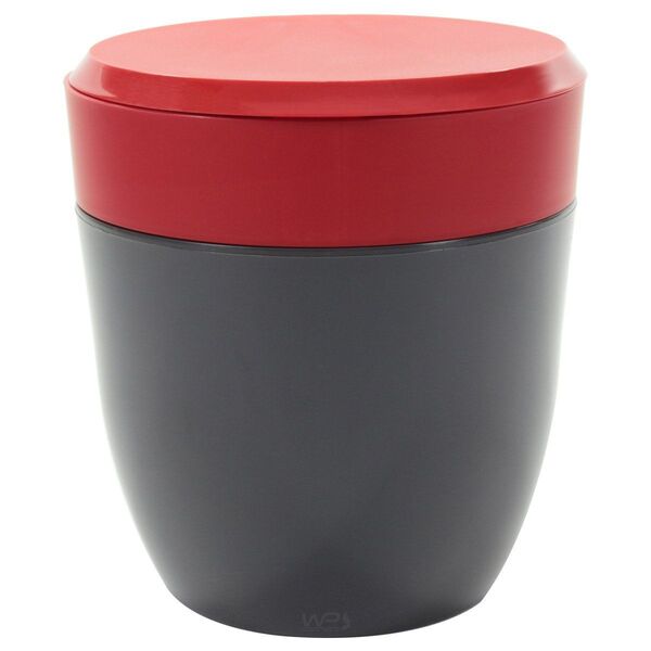 Lixeira Redonda 2 5l Compacta Para Pia Cozinha - Chumbo/verme