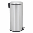 Lixeira Redonda 30L Inox Escovado Delinia