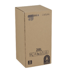 Lixeira Redonda 30L Plástico Branco Delinia