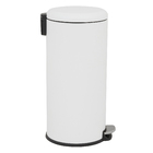 Lixeira Redonda 30L Plástico Branco Delinia