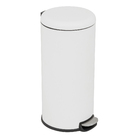 Lixeira Redonda 30L Plástico Branco Delinia