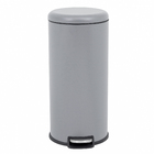 Lixeira Redonda 30L Plástico Cinza Delinia