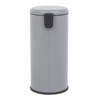 Lixeira Redonda 30L Plástico Cinza Delinia