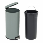 Lixeira Redonda 30L Plástico Verde Militar Delinia