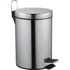 Lixeira Redonda 5 Litros Inox Cinza Vonder