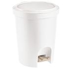 Lixeira Redonda Branca Com Pedal 6,6l Sanremo