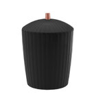 Lixeira Redonda Canelatta Preto 30 Cm