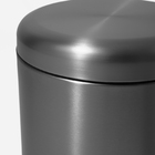 Lixeira Redonda Com Pedal 12 Litros (grafite Fosca)