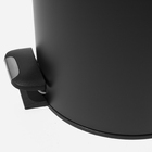 Lixeira Redonda Com Pedal 12 Litros (preta Fosca)