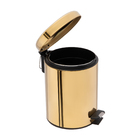 Lixeira Redonda Com Pedal 5 Litros (dourada)