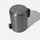 Lixeira Redonda Com Pedal 5 Litros (grafite Fosca)