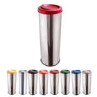 Lixeira Redonda Flip Top 30l - Vermelho