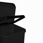 Lixeira Retangular 100l C/ Pedal Preto Larplasticos