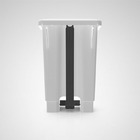 Lixeira Retangular 25l C/ Pedal Branca Larplasticos