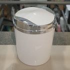 Lixeira Retangular 5 Litros Com Tampa Cromada Cesto Ø20cm Bra