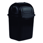 Lixeira Retrátil Preta 4l