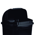 Lixeira Retrátil Preta 4l