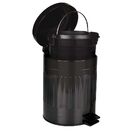 Lixeira Retrô Preta 5 L Mor