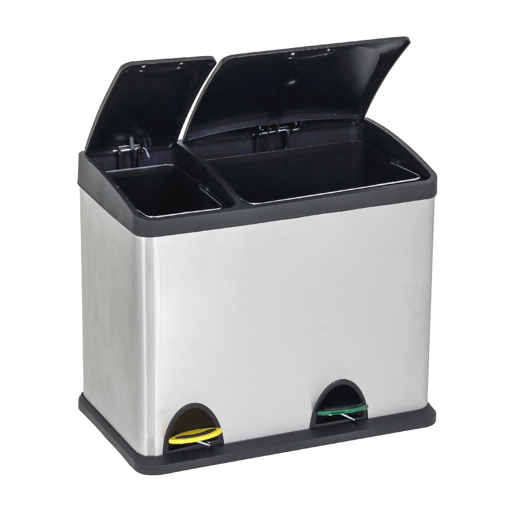 Lixeira Seletiva 26L Metal Inox Pedal Cromada Importado | Leroy Merlin