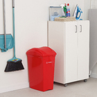 Lixeira Seletiva 40L Plástico Basculante Vermelha Sim Sanremo