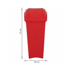 Lixeira Seletiva 40L Plástico Basculante Vermelha Sim Sanremo