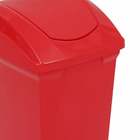 Lixeira Seletiva 40L Plástico Basculante Vermelha Sim Sanremo