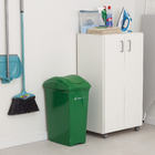 Lixeira Seletiva 40L Plástico Basculante Verde Sim Sanremo