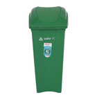 Lixeira Seletiva 40L Plástico Basculante Verde Sim Sanremo
