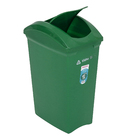Lixeira Seletiva 40L Plástico Basculante Verde Sim Sanremo