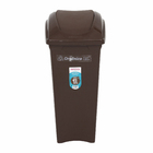 Lixeira Seletiva 40L Plástico Basculante Marrom Sim Sanremo