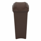 Lixeira Seletiva 40L Plástico Basculante Marrom Sim Sanremo