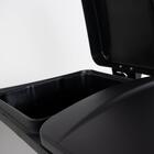 Lixeira Seletiva Dupla Inox Office Healer Full 2 Divisórias D