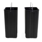 Lixeira Seletiva Dupla Inox Office Healer Full 2 Divisórias D