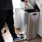 Lixeira Seletiva Dupla Inox Office Healer Premium 2 Divisória