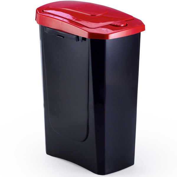 Lixeira Seletiva Plástico Vermelha 15 L Manual Arthi