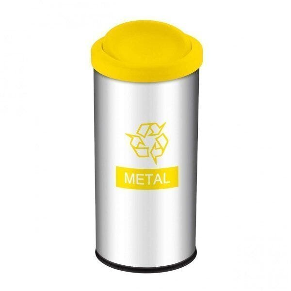 Lixeira Seletiva Tampa Basculante 40,5l Brinox