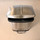 Lixeira Shine Inox 2 Compartimentos Com Amortecedor 24 Litros